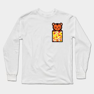 Year Of The Tiger Pocket Camo Bambu Brand Anime Cartoon Long Sleeve T-Shirt